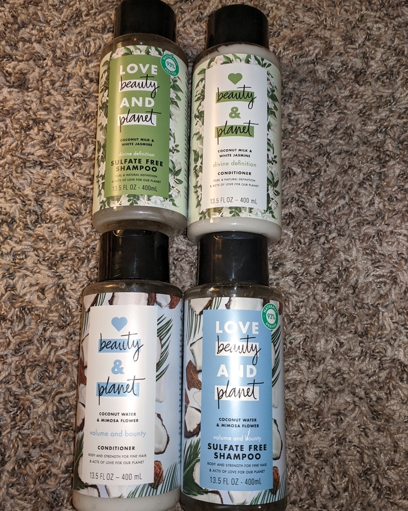 NEW!! 2 Sets Of Love Beauty and Planet Shampoo & Conditioner